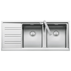 Barazza Easy Double Bowl Left Hand Drainer Sink