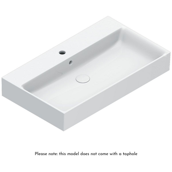 Catalano Premium 800x470 Basin Without Taphole Gloss White 0220800001