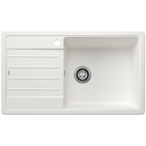 Blanco LEGRA XL 6S Single Bowl Top Mount Sink with Left Hand Drainer Silgranit White