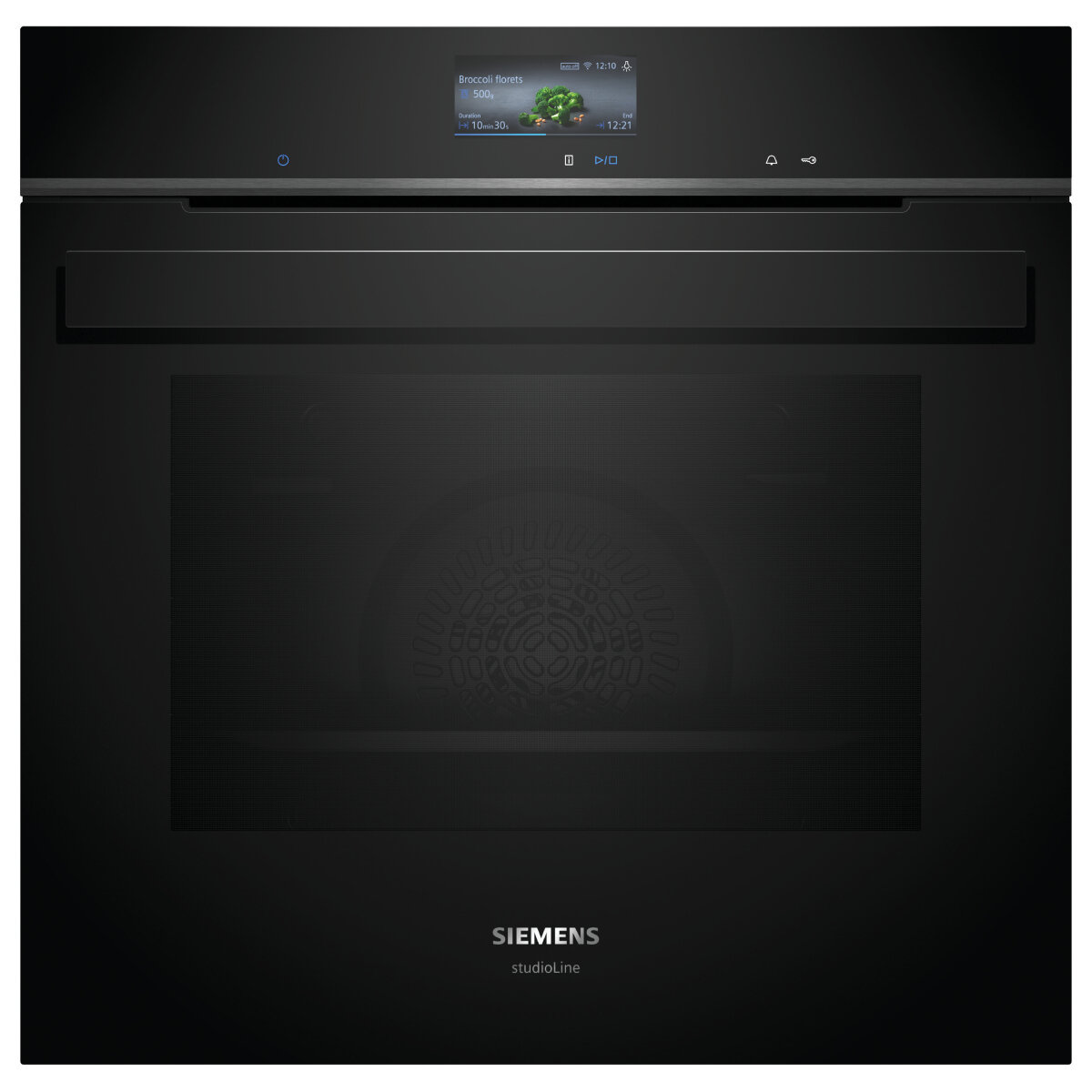 Siemens iQ700 60cm Built In Pyrolytic Oven Black HB976GMB1A