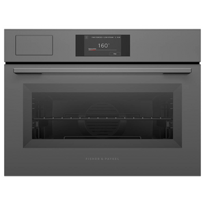 Fisher & Paykel 60cm Series 7 Minimal Compact Combi-Steam Oven Grey Glass