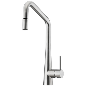 Oliveri Essente 316 Stainless Steel Square Goose Neck Pull Out Mixer - Stainless Steel