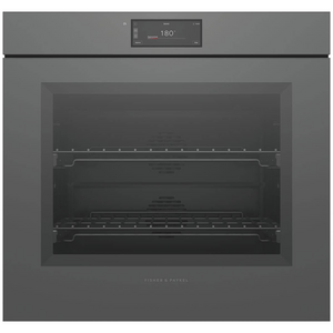 Fisher & Paykel Series 9 76cm Minimal Handleless Pyrolytic Oven Grey OB76SMPUNG3