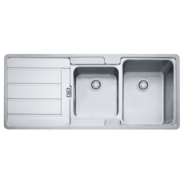 Franke Hydros 1 and 3/4 Bowl Sink with Left Hand Drainer HDX624LHD