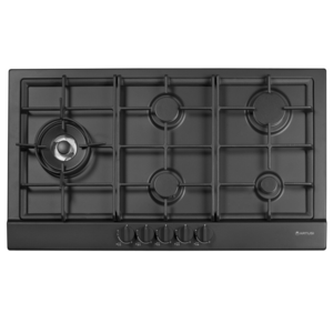 Artusi 90cm Natural Gas Cooktop Matte Black