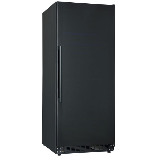 Cantina 127 Bottle Single Zone Wine Cabinet Black Glass CCWIS116DB
