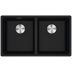 Franke Maris 350mm Double Bowl Flushmount Sink Onyx
