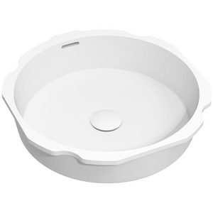 Omvivo Sub Round 400 Undermount Basin - Matte White SUB-ROU400