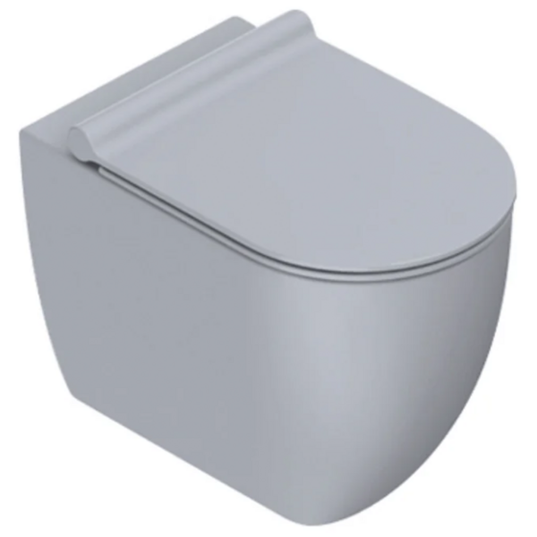 Catalano Sfera Rimless Floor Mount Pan with Slim Seat - Matte Grey 3213002085