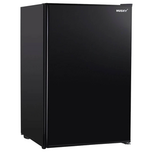 Husky 130L Solid Door Bar Fridge Black