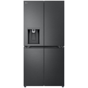 LG 506L French Door Fridge with Slim Non-Plumbed In-Door Ice and Water Dispenser Matte Black