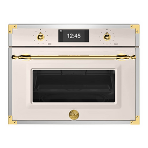 Bertazzoni Heritage 60cm Combi-Microwave Compact Oven Ivory Gold