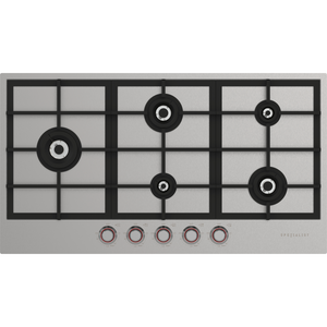 Spezialist 94cm Natural Gas Cooktop 5 Burner With SS Inset Surface