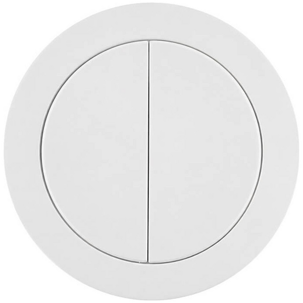 Turner Hastings Round Flush Button White THSP080