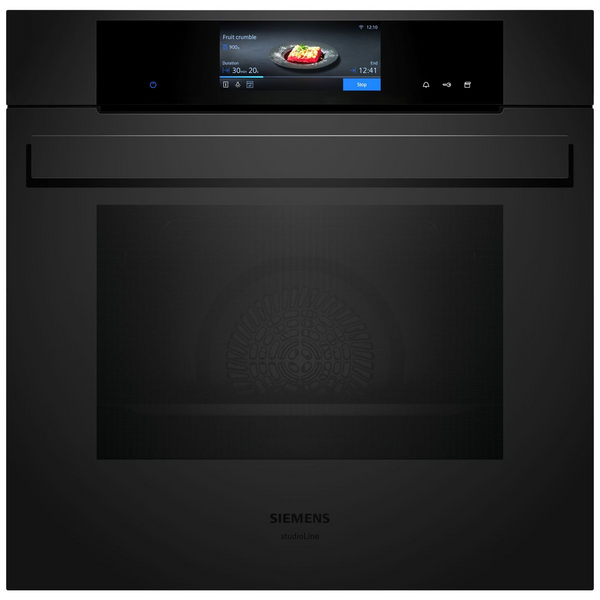 Siemens iQ700 60cm ecoClean Oven with fullSteam Matte Black HS938GDM1