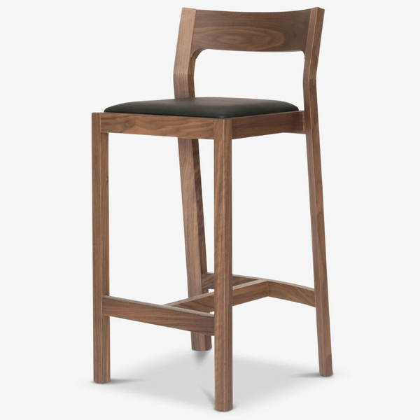 Case Furniture Profile Barstool - Walnut & Black MH212W2
