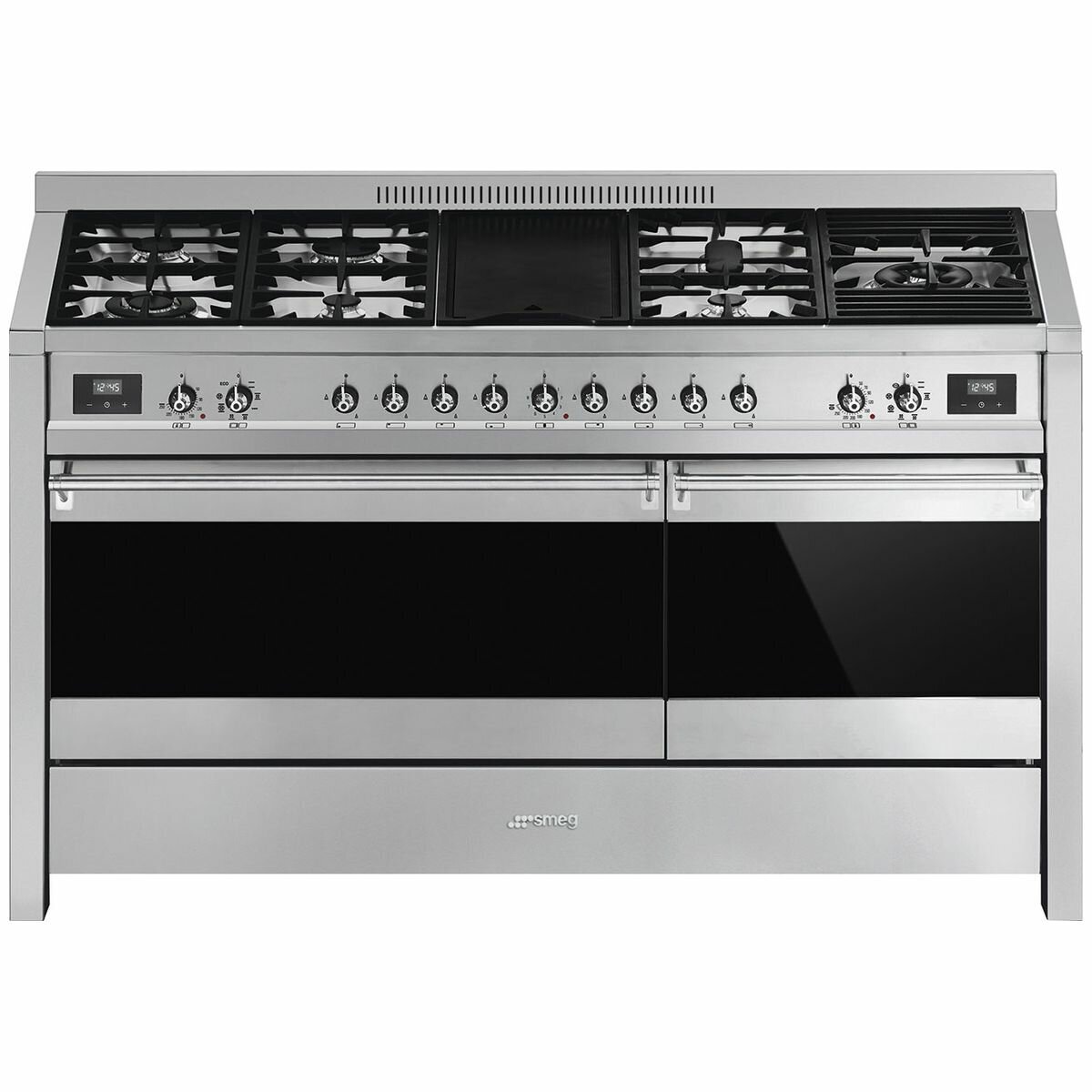 Smeg double oven range cooker top