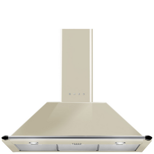 Smeg 90cm Victoria Cream Canopy Rangehood Cream KT90PA