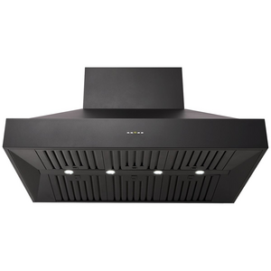 Schweigen 120cm BBQ Canopy Rangehood with On-Board Motor - Black