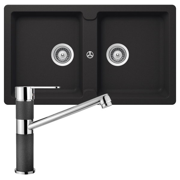 Abey Schock Typos Double Bowl Sink Pack TN200TB