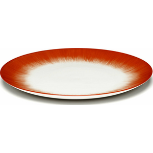 Serax De 28cm Plate Set Of 2 Off White and Red Variation 5 - B4019331