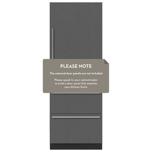Sub-Zero Designer 478L Integrated Bottom Mount Fridge with Internal Dispenser and Ice Maker - Right Hinge