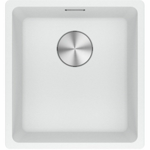 Franke Maris 370mm Single Bowl Flushmount Sink with Extension Drainer Polar White
