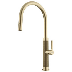 Franke Mythos Masterpiece Pull Out Tap - Gold