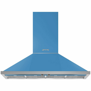 Smeg 120cm Portofino Turquese Canopy Rangehood