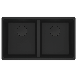 Franke Maris 350mm Double Bowl Topmount Sink Matte Black