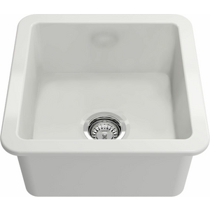 Turner Hastings Cuisine Inset-Undermount Fine Fireclay Sink Gloss White