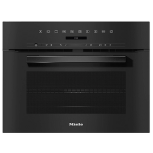 Miele 60cm PureLine Built-in Combi-Microwave Speed Oven - Obsidian Black H7240BMB