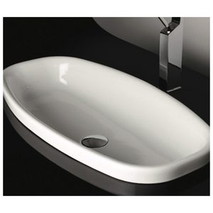 Studio Bagno Lago 75 Inset Basin - Gloss White LVO751