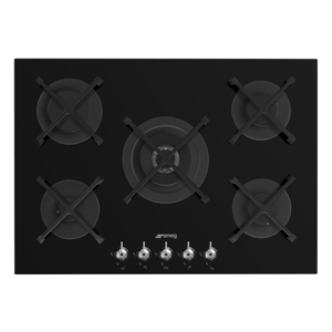 Smeg 72cm Classic Gas On Tempered Glass Cooktop PV375NAU