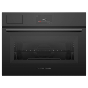 Fisher & Paykel 60cm Series 7 Minimal Compact Combi-Steam Oven Black Glass OS60NAMVTB5