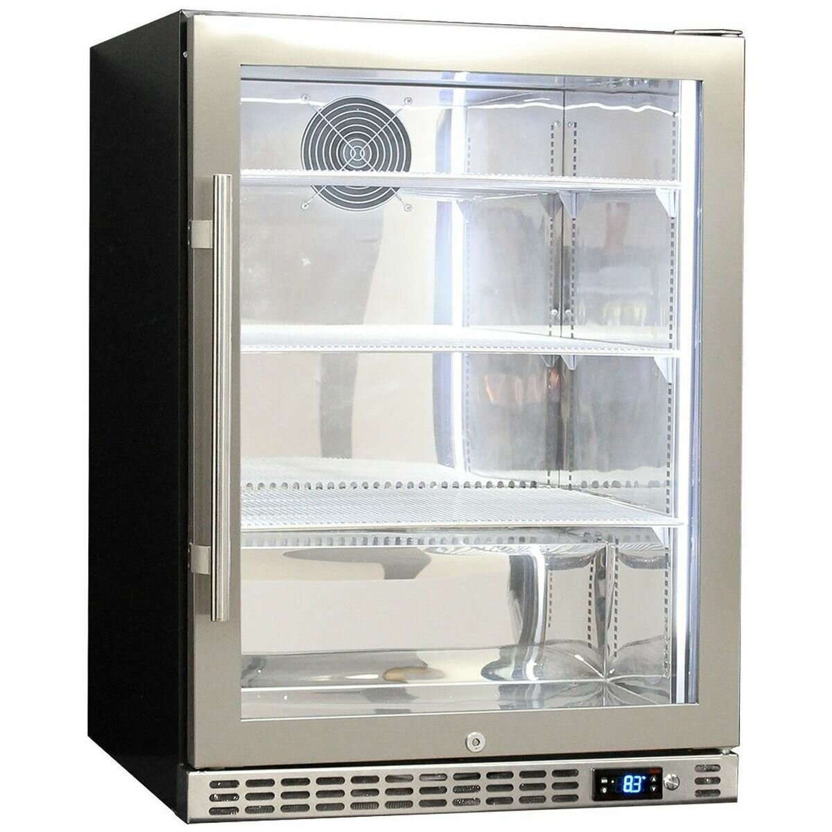 Under bench bar fridge glass door new arrivals