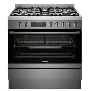 Westinghouse 90cm Dual Fuel Pyrolytic Freestanding Oven with SteamBake-Dark Stainless Steel