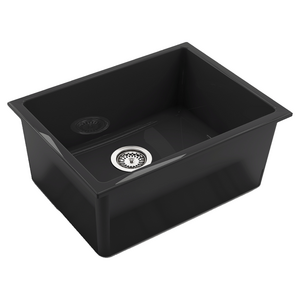 Abey Chambord Constance III Fireclay Sink - Black