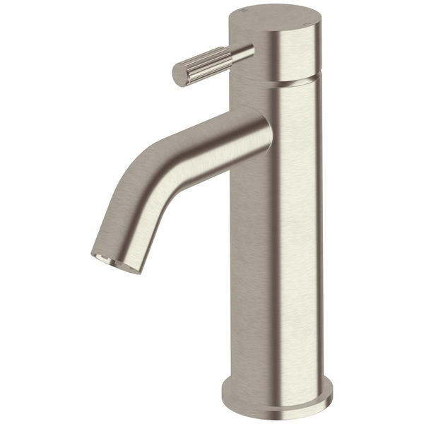 Sussex Taps Virgo Basin Mixer Tap Fluted LUXPVD Brushed Oyster Nickel VGBM-01-F-51