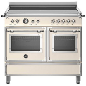 Bertazzoni 100cm Heritage Induction Cream Freestanding Double Oven