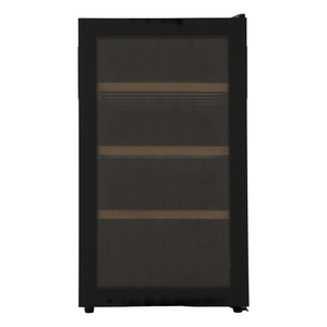 Cantina 56 Bottle Freestanding Single Zone Wine Cabinet Black