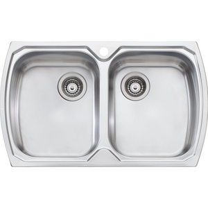 Oliveri Monet Double Bowl Top Mount Sink