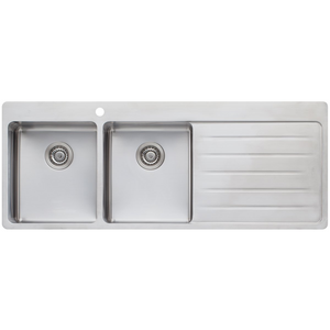 Oliveri Sonetto Double Bowl Right Hand Drainer Topmount Sink