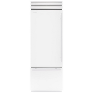 Fhiaba 336L X-Pro Fridge Freezer with TriMode and Ice Maker Left Hinge Pearl White