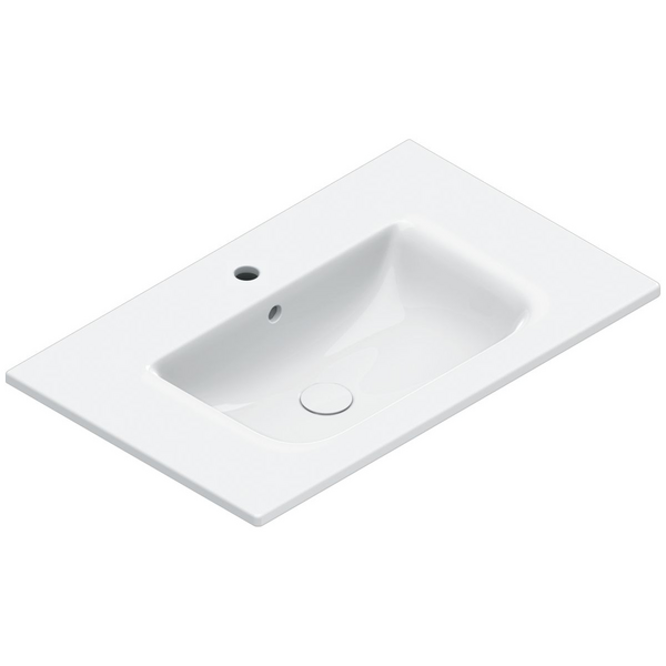 Catalano Italy 800x500 Wall Hung Or Countertop Basin - Gloss White 1 Taphole 0720811001