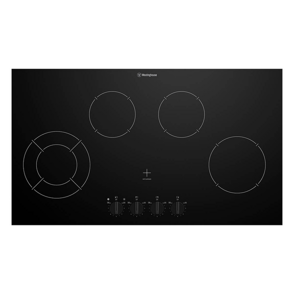 Westinghouse 90cm 4 Zone Ceramic Cooktop WHC942BE
