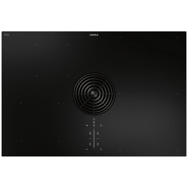 Bora M Pure Series 2 76cm Induction Cooktop with Integrated Extractor Exhaust Air Matte Black PURMA2R
