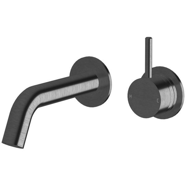 Sussex Taps Virgo Wall Basin or Bath Mixer Outlet System 150mm LUXPVD Brushed Smoke Gunmetal VGWBBMOS15001-54