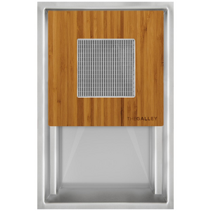 The Galley Ideal ThinTop HydroStation Natural Golden Bamboo IHS-1-V-TT-BA