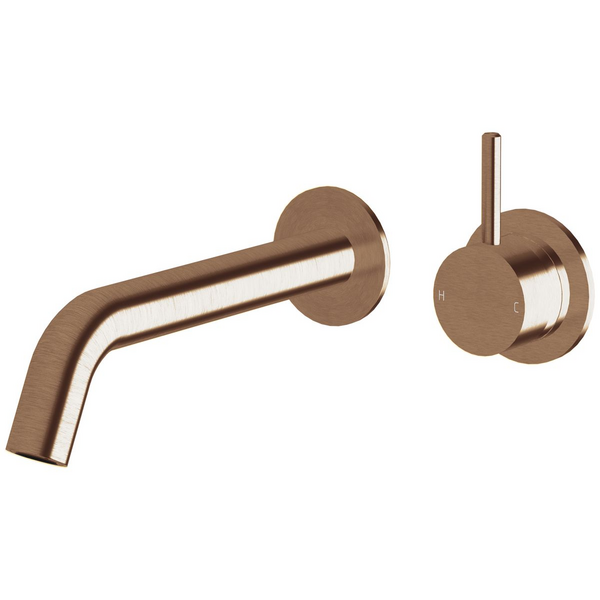 Sussex Taps Virgo Wall Basin or Bath Mixer Outlet System 200mm LUXPVD Brushed Silk Rose Gold VGWBBMOS20001-66